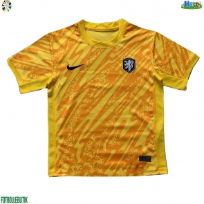 Nederländerna Målvakt Bortatröja EM 2024 Kortärmad